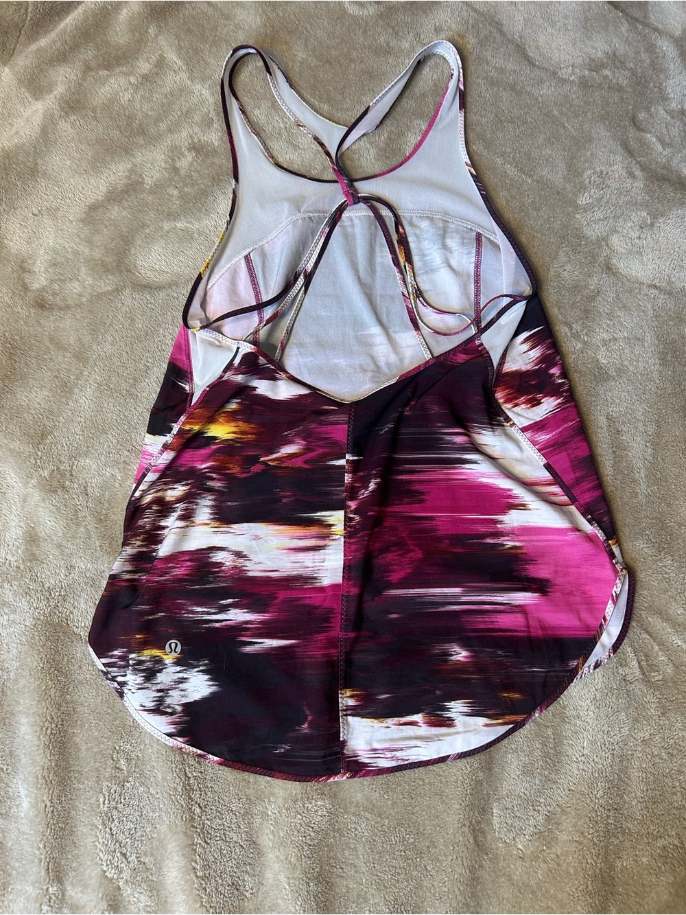 lululemon athletica Strappy Tank — Magenta, Maroon, White